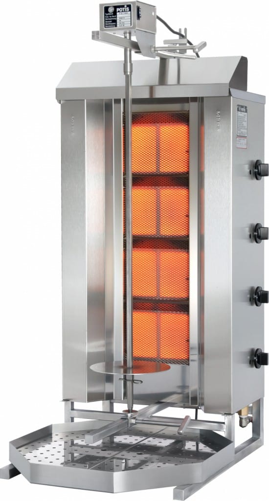 Potis gyros-döner grill, gas GD4S